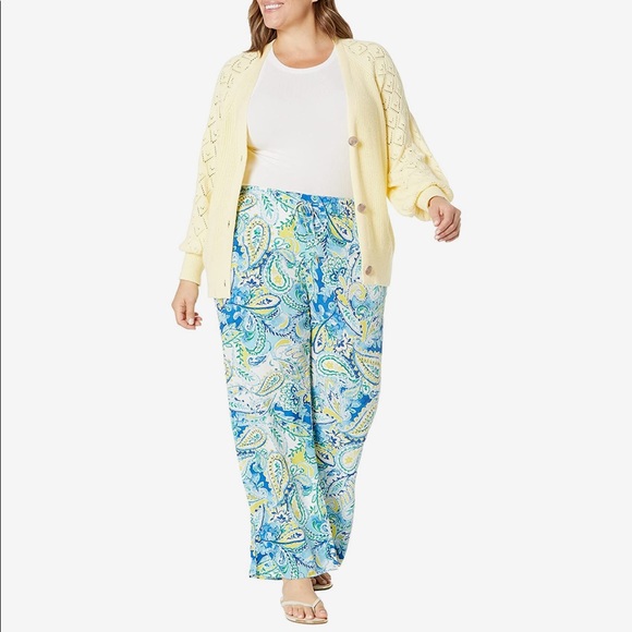 Lauren Ralph Lauren
Paisley Crepe de Chine Wide-Leg Drawstring Pants - Picture 2 of 15